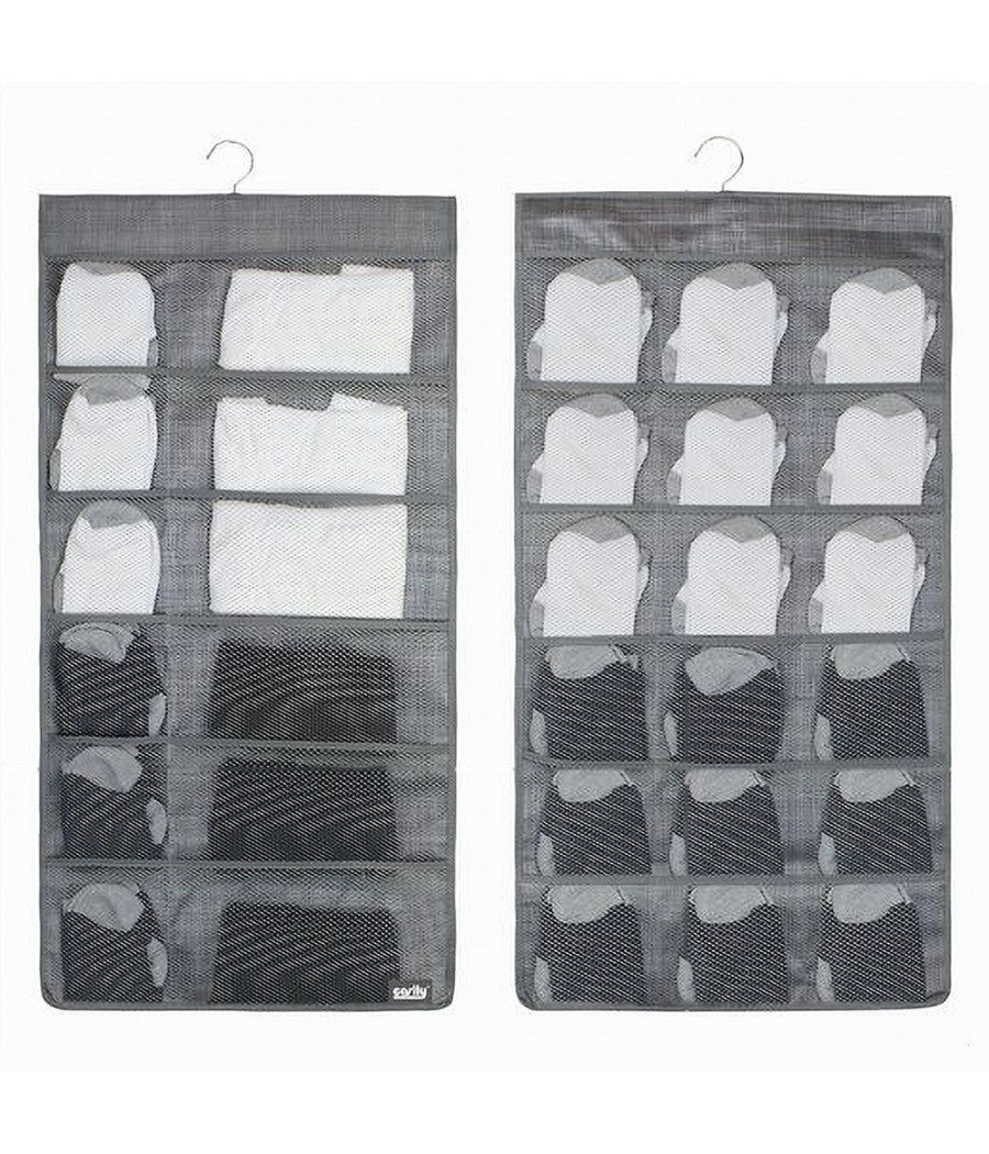 Porta Oggetti Organizer A Sospensione Con 12-18 Tasche Tessuto 40 X 78 Cm 69730         