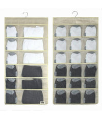 Porta Oggetti Organizer A Sospensione Con 12-18 Tasche Tessuto 40 X 78 Cm 69730         
