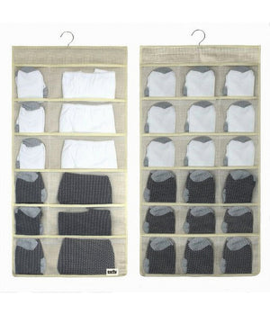 Porta Oggetti Organizer A Sospensione Con 12-18 Tasche Tessuto 40 X 78 Cm 69730         