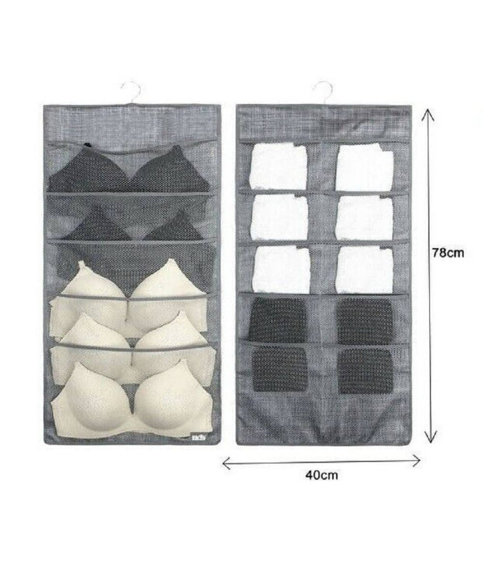 Porta Oggetti Organizer A Sospensione Con 5-10 Tasche In Tessuto 40 X 78cm 69731         