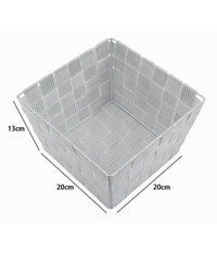 Porta Oggetti Organizer Bagno Camera Cucina In Tessuto Multiuso 20x20x13cm 79012         