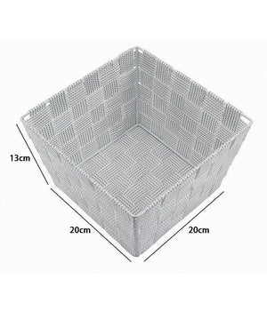 Porta Oggetti Organizer Bagno Camera Cucina In Tessuto Multiuso 20x20x13cm 79012         