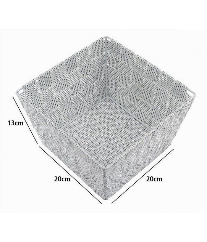 Porta Oggetti Organizer Bagno Camera Cucina In Tessuto Multiuso 20x20x13cm 79012         