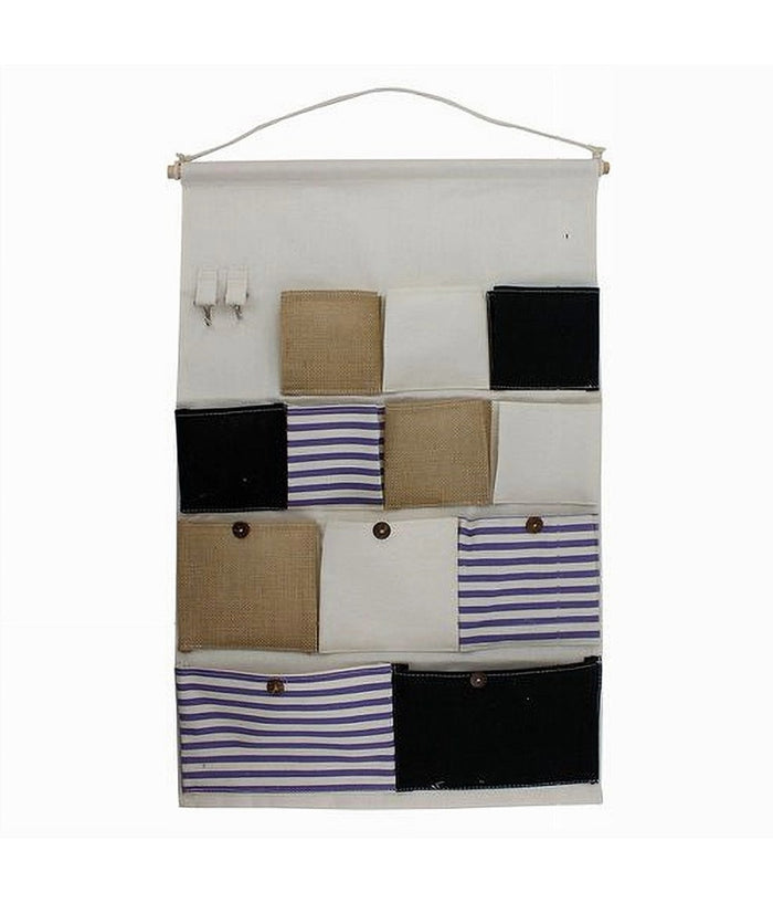 Porta Oggetti Organizer Da Appendere 12 Tasche In Tessuto Bagno Camera 10482         