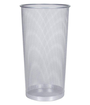 Porta Ombrelli Cesto Cestino Portaombrelli Metallo Traforato Casa Ufficio Silver         