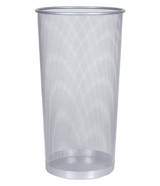 Porta Ombrelli Cesto Cestino Portaombrelli Metallo Traforato Casa Ufficio Silver         