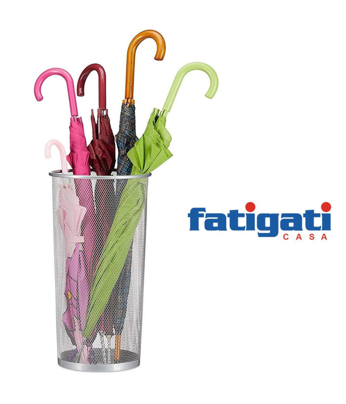 Porta Ombrelli Fatigati Cestino Traforato In Metallo Per Casa E Ufficio 27x50 Cm         