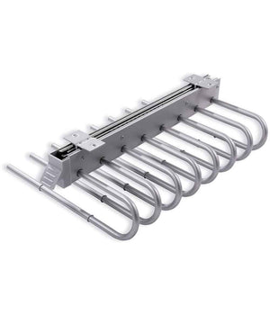 Trade Shop - Porta Pantaloni Estraibile Per Armadio 8 Posti Porta Pantaloni Destra Grigio -