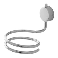 Porta phon a spirale in acciaio cromato doppio fissaggio Plaza