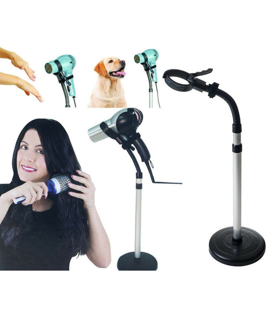 Porta Phon Asciugacapelli Da Terra 100 Cm Con Solida Base Per Parrucchiere         