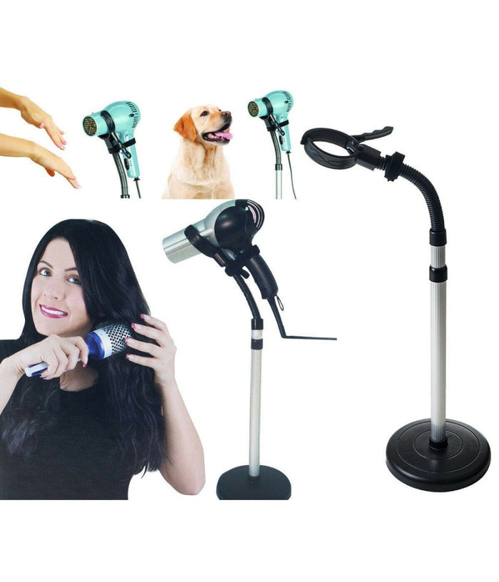 Porta Phon Asciugacapelli Da Terra 100 Cm Con Solida Base Per Parrucchiere         