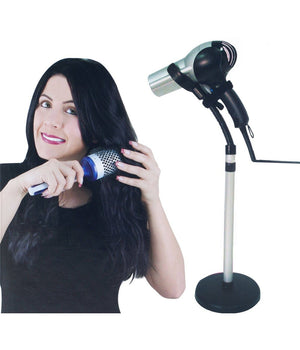 Porta Phon Asciugacapelli Da Terra 100 Cm Con Solida Base Per Parrucchiere         