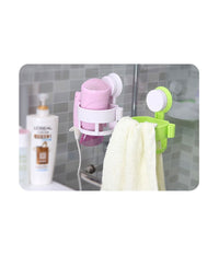 Porta Phon Da Muro A Ventosa Supporto Bagno Asciugacapelli Fono Casa Hotel B&b         