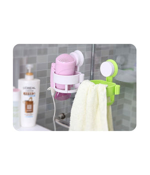 Porta Phon Da Muro A Ventosa Supporto Bagno Asciugacapelli Fono Casa Hotel B&b         