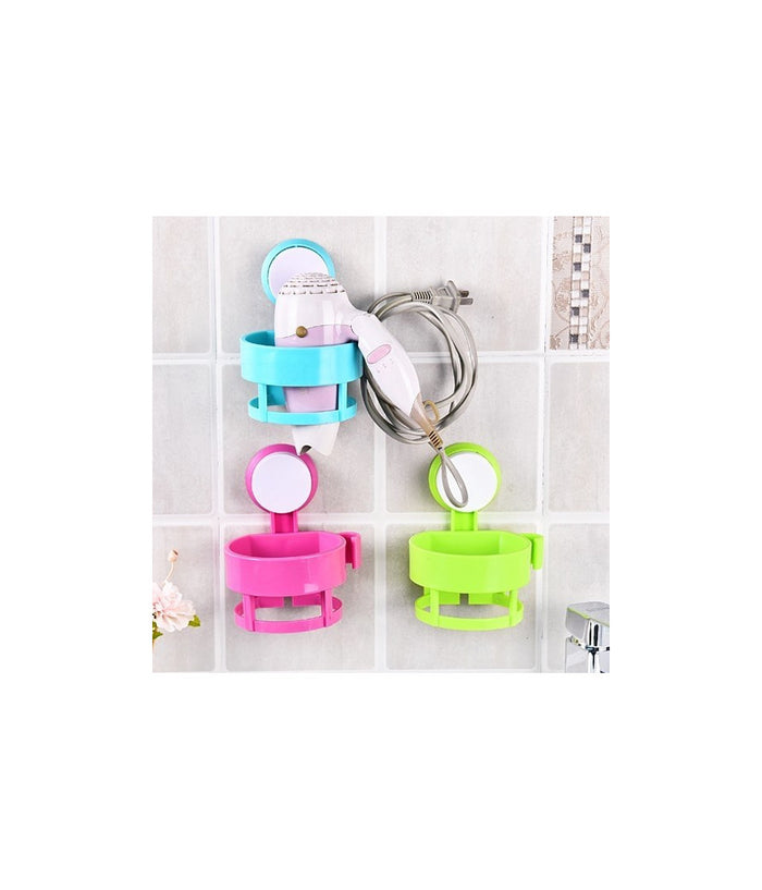 Porta Phon Da Muro A Ventosa Supporto Bagno Asciugacapelli Fono Casa Hotel B&b         