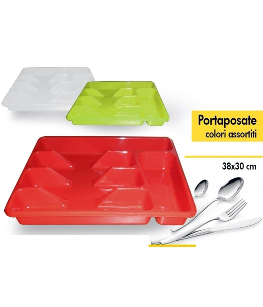 Porta Posate In Plastica 5 Posti Forchette Cucchiai Cucchiaino Coltelli Cucina         