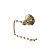 Porta rotolo in acciaio color bronzo, design raffinato e resistente per il bagno - Linea Athena