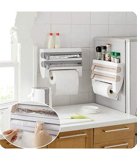 Porta Rotolo Portarotolo A Parete Da Muro Porta Scottex Carta Alluminio Cucina         