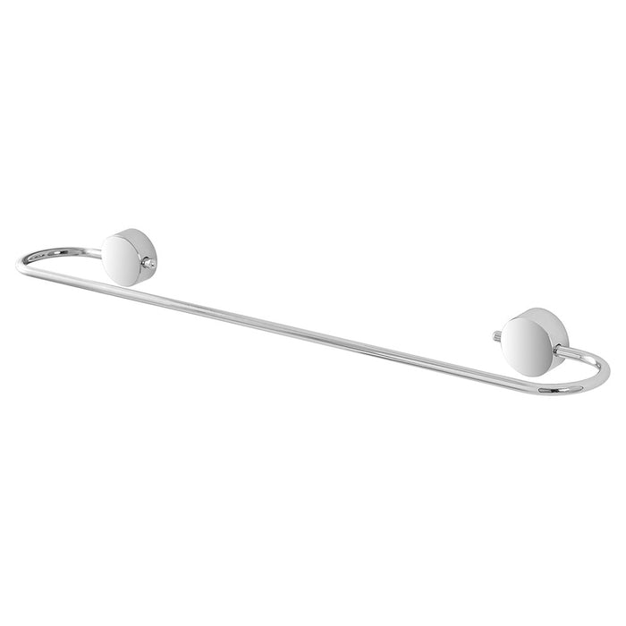 Porta salviette a muro 55 cm in acciaio cromo doppio fissaggio Plaza