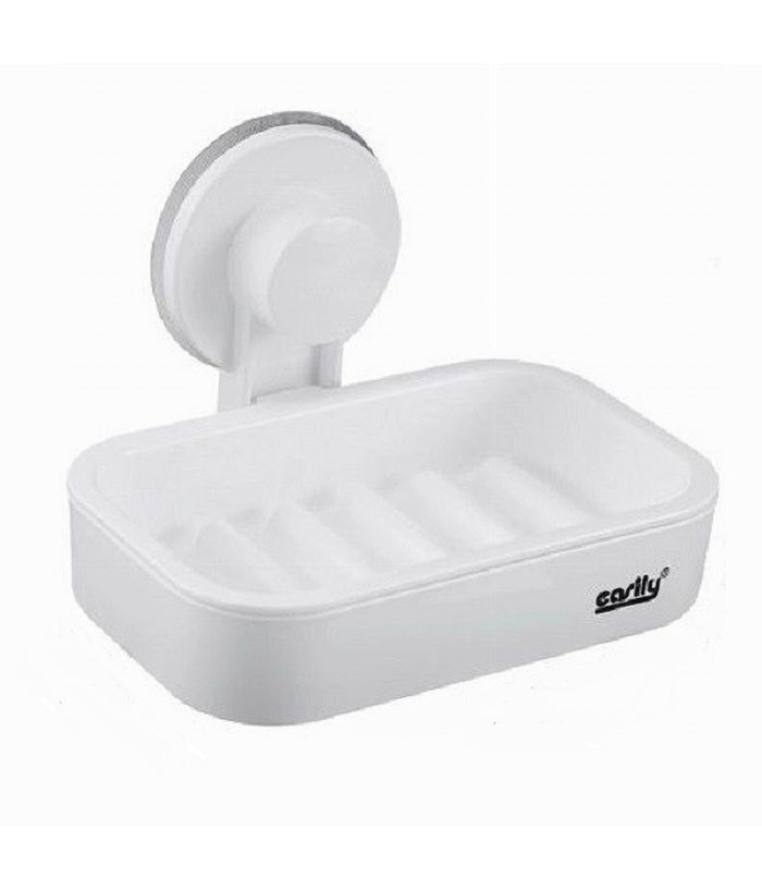 Porta Sapone Attacco A Ventosa Parete Accessorio Bagno In Plastica Mensola 59545         