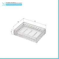 Porta Sapone Bianco Trasparente in Plastica