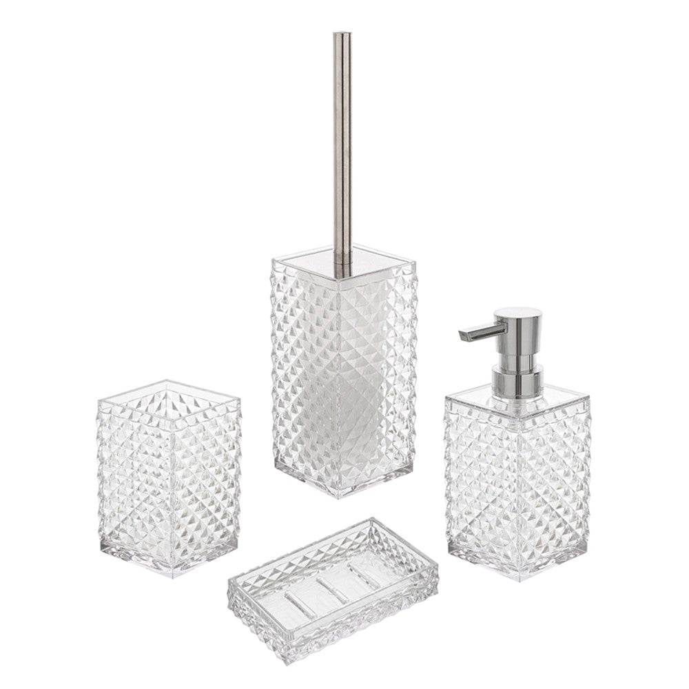 Porta Sapone Bianco Trasparente in Plastica