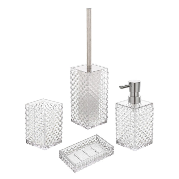 Porta Sapone Bianco Trasparente in Plastica