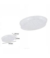 Porta Sapone In Vetro Ovale Da Appoggio Lavabo Bagno Vasca Doccia 10.5x14.5x2.5         