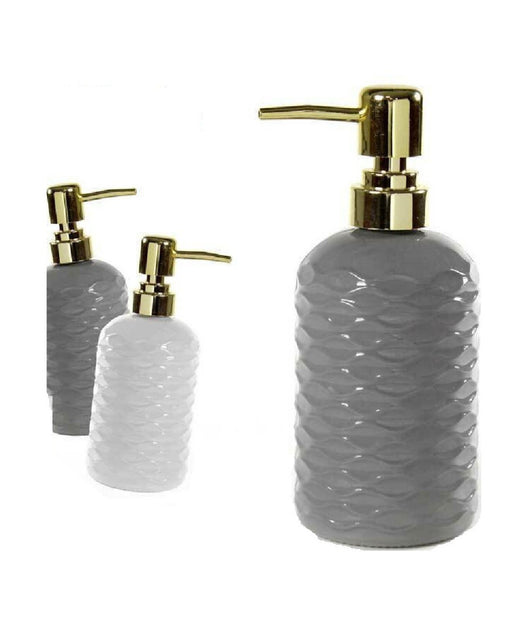 Porta Sapone Liquido Dosatore Onda Dispenser 7x19 Cm In Vetro Vari Colori 785436         