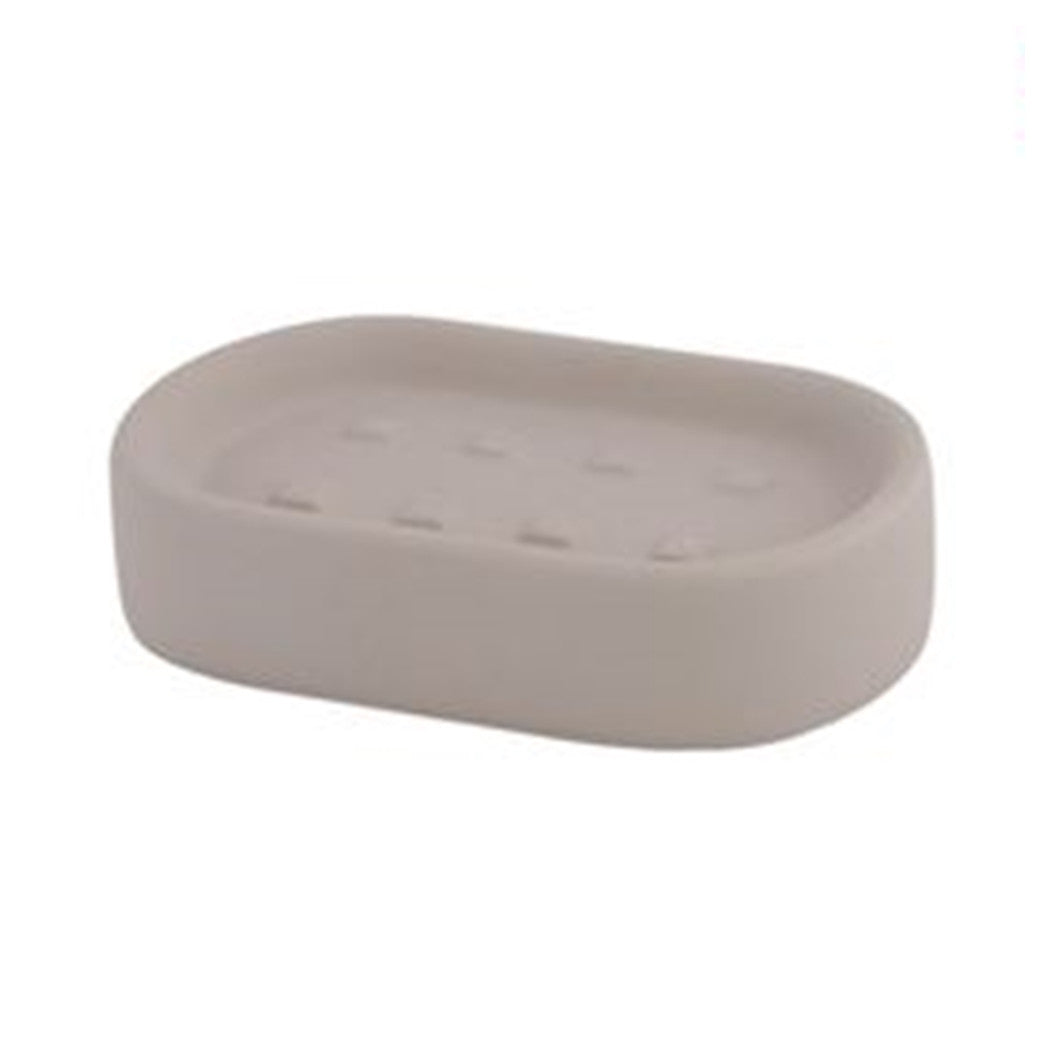 Trade Shop - Porta Sapone Piatto Supporto Saponetta Accessorio Arredo Per Bagno Tortora 87815         