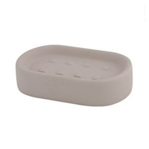 Trade Shop - Porta Sapone Piatto Supporto Saponetta Accessorio Arredo Per Bagno Tortora 87815         