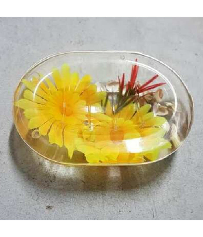 Porta Sapone Portasapone Decorato Fiore Girasole Bagno Accessorio 52379         