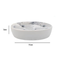 Porta Sapone Saponetta Accessorio Arredo Bagno Stampa Tropicale 11 X 3 Cm 87065         