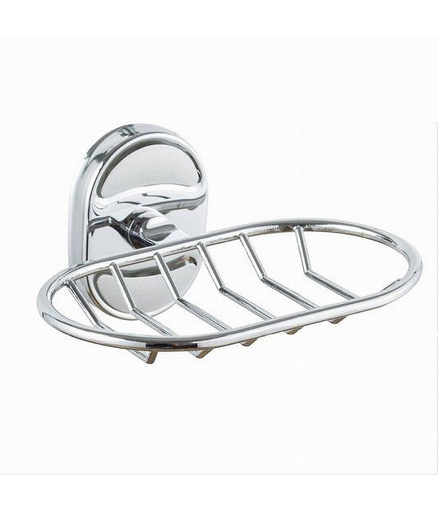 Porta Sapone Saponetta Mensola Cromata Fissaggio A Parete Accessorio Bagno 52010         