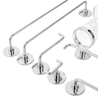 Porta saponetta a muro in acciaio cromo con doppio fissaggio Idea