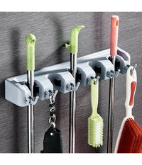 Porta Scope Da Muro Salva Spazio Supporto 5 Posti 6 Ganci Salvaspazio         