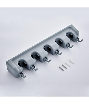 Porta Scope Da Muro Salva Spazio Supporto 5 Posti 6 Ganci Salvaspazio         