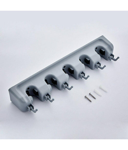 Porta Scope Da Muro Salva Spazio Supporto 5 Posti 6 Ganci Salvaspazio         