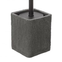 Porta scopino serie Wash color bianco con scritta nera cod 83373