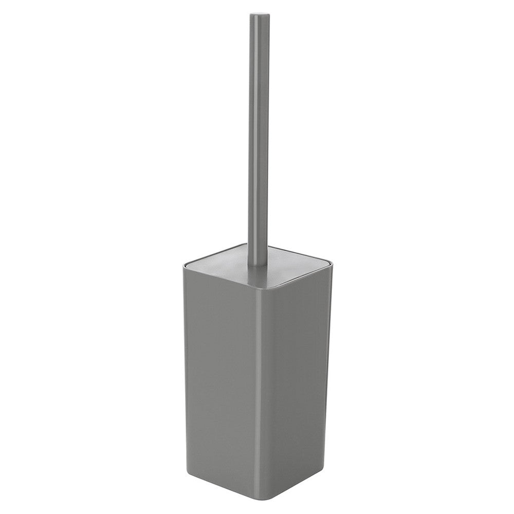 Porta scopino wc grigio completo di scopino con setole morbide Star