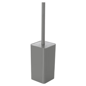 Porta scopino wc grigio completo di scopino con setole morbide Star