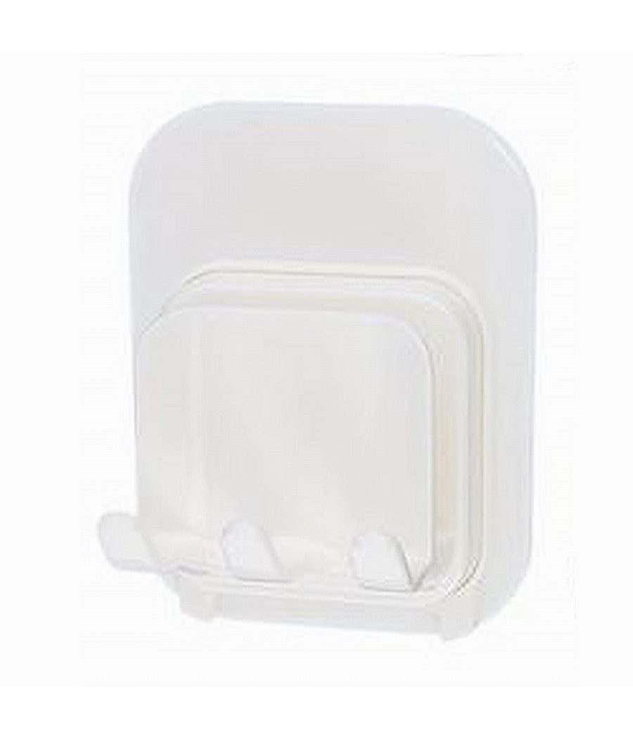 Porta Spazzolini Adesivo Doppi Ganci Multiuso Supporto Per Bagno A Parete 87360         