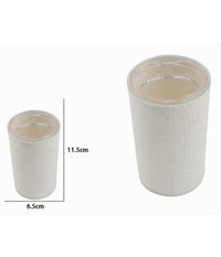 Porta Spazzolini Bicchiere Accessorio Bagno Bianco 3 Fori Portaspazzolini 10435         