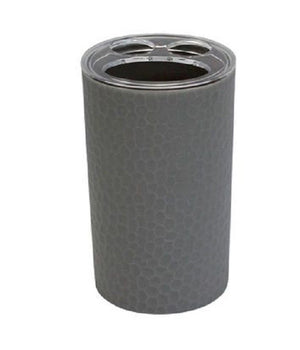 Porta Spazzolini Bicchiere Accessorio Bagno Grigio 3 Fori Portaspazzolini 79798         