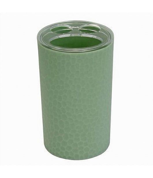 Porta Spazzolini Bicchiere Accessorio Bagno Verde A 3 Fori Portaspazzolini 79786         