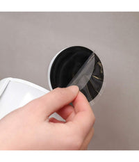 Porta Spazzolini Dentifricio A Ventosa Bianco Contenitore Parete Bagno 59541         