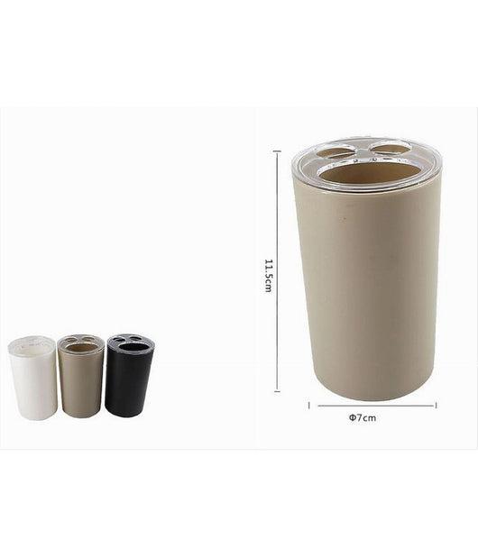 Porta Spazzolini Dentifricio Bicchiere A 3 Fori Accessorio Arredo Da Bagno 52389         