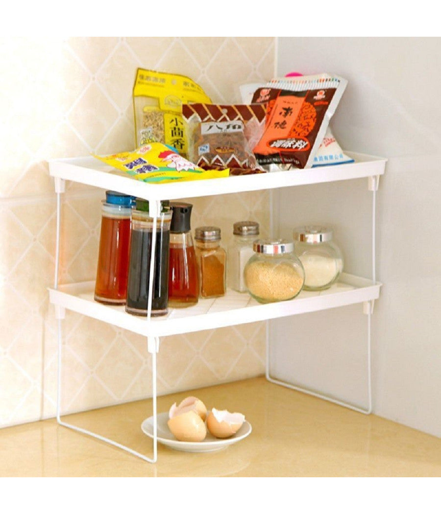 Porta Stoviglie Mensole Accessori Salvaspazio Per Cucina Ripiano Componibile         