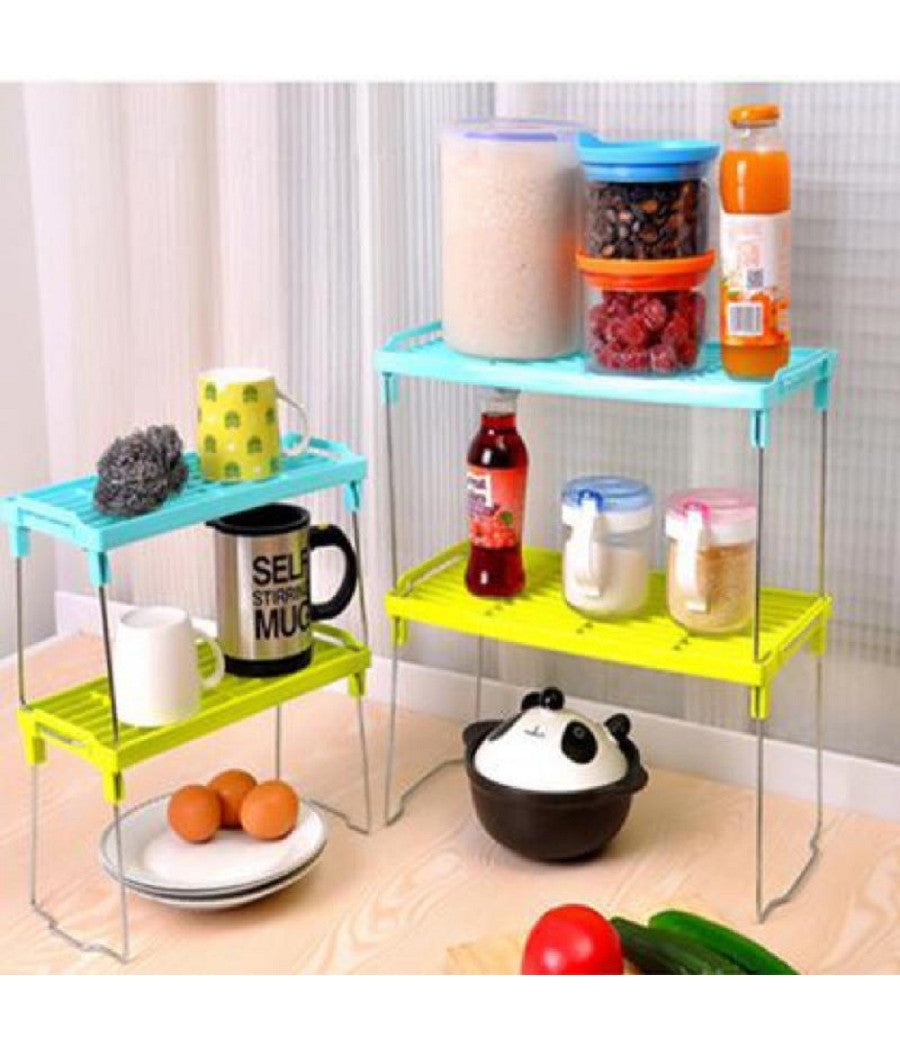 Porta Stoviglie Mensole Accessori Salvaspazio Per Cucina Ripiano Componibile         