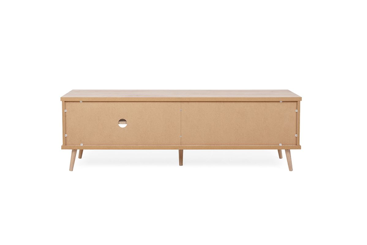 Porta tv Rosvik con 2 cassetti Grigio Seta e Antracite, ZFREK55